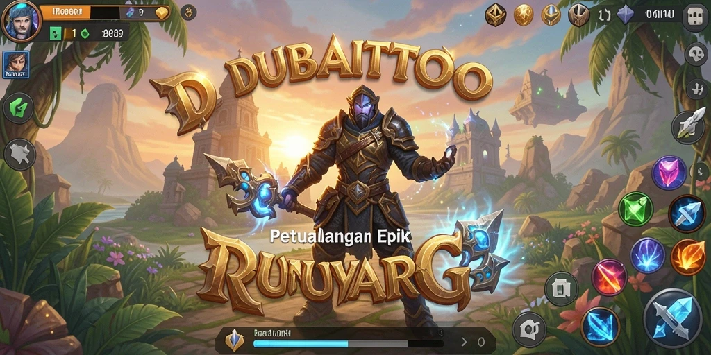 Screenshot dari gameplay menakjubkan DUBAITOTO di dunia RPG.