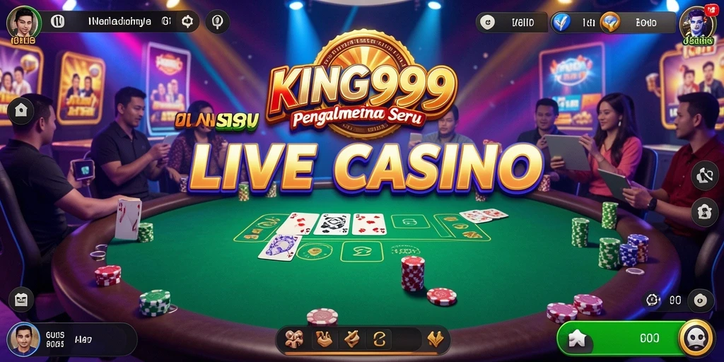 Tampilan gameplay Live Casino yang menarik dan interaktif di KING999.