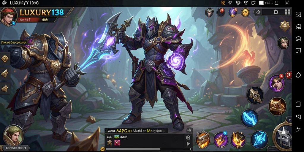 Tampilan gameplay mendebarkan di dunia fantasi LUXURY138.