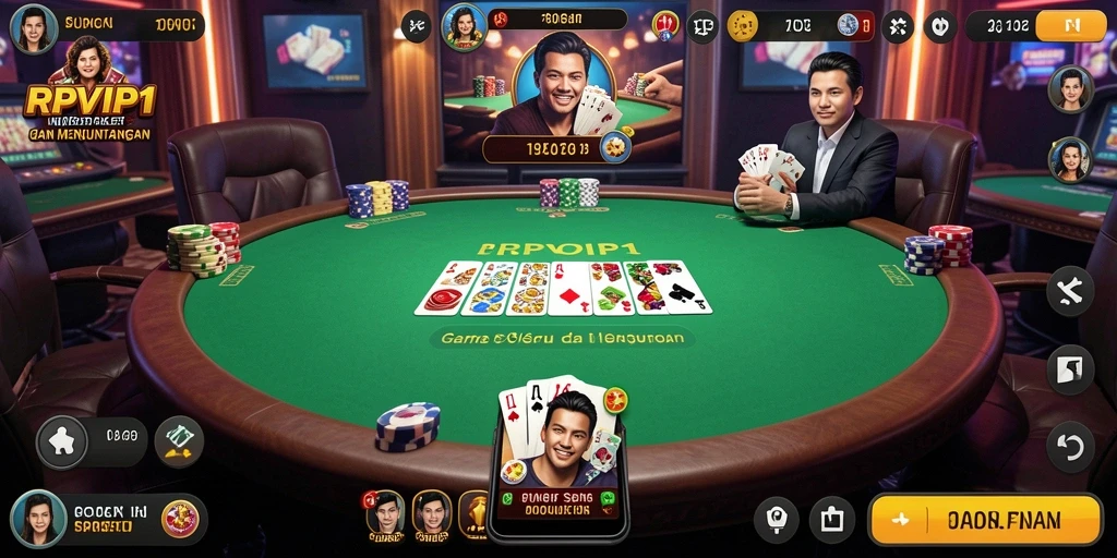 Gameplay seru RPVIP1 yang menampilkan aksi Poker.