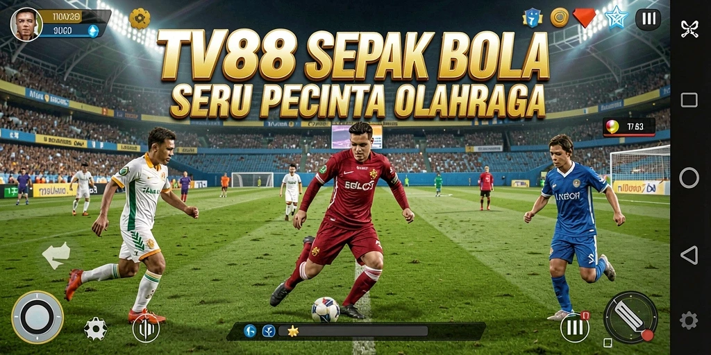 Tangkapan layar gameplay TV888 yang menunjukkan aksi seru di lapangan.